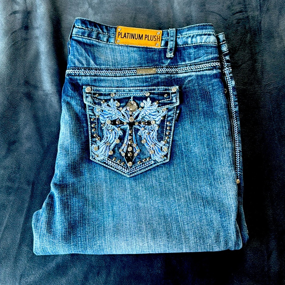 Platinum Plush plus size jeans